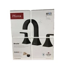 Pfister Bruxie 8 in. Widespread Double Handle Bathroom Faucet in Matte Black