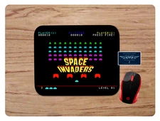 RETRO ATARI SPACE INVADERS SCREENSHOT CUSTOM MOUSEPAD NON-SLIP GAMER GIFT