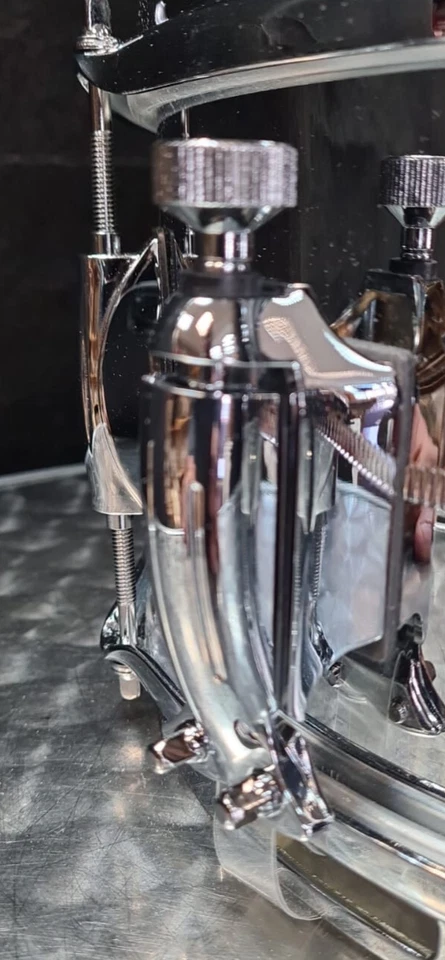 Gretsch Snare Drum  USA 12x6" Zoll Chrome over Steel Brooklyn USA / Stahl - Bild 4 von 4