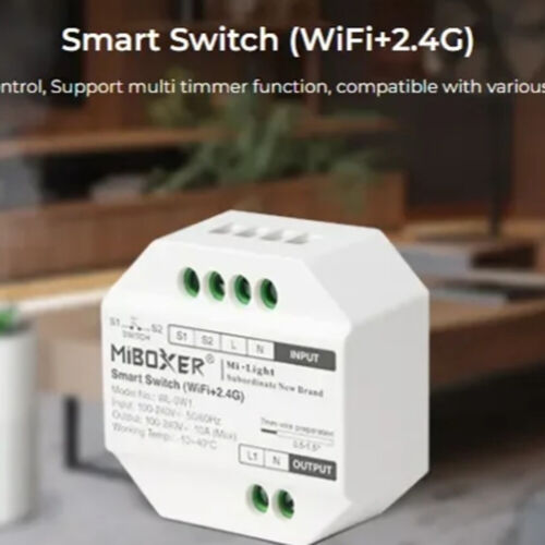 MiBoxer WL-SW1 Wifi 2.4G Smart Switch RF Push Dimmer AC 110 V 220V Tuya Smart - Picture 14 of 25