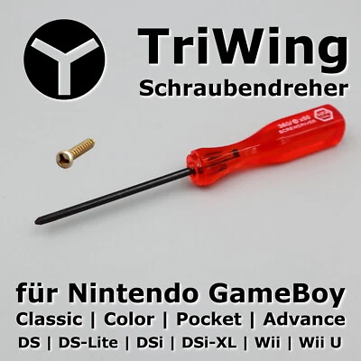 Tri Wing Y Schraubenzieher Schraubendreher für Nintendo Gameboy Wii DS Lite usw.