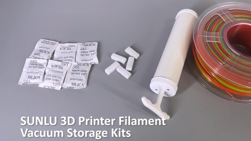 SUNLU 3D Printer Filament Vacuum Storage Kits 8PCS Sealing Bags Remove Moisture - Vidéo 1 sur 1