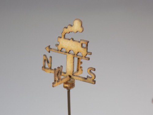 8 x weathervanes 00 gauge scenery wind detail kit 1:76 scale for model railway - Picture 3 of 9