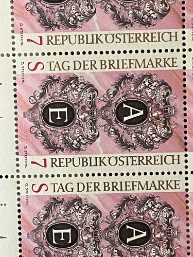 AUSTRIA - Collection of 20 MINI SHEETS "DAY of the STAMP" and More - MNH - Picture 16 of 20