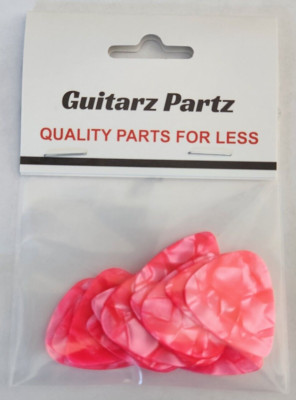 351 UNPRINTED Pink Medium Guitar Picks .71mm Celluloid 12 picks