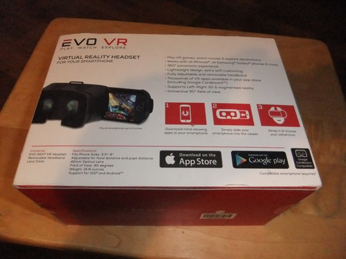 EVO VR 360 Degree Virtual Reality Headset for your Smart Phone Brand New in Box - Picture 2 of 3