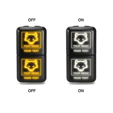 Make Your Own - Dual Function Push Button Switch For Toyota - 39mm x 21mm