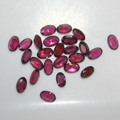 Almandine Garnet 5x3mm Faceted Oval Loose Gemstone(s)