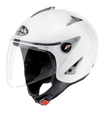 Helm Jet Motorrad Roller Airoh JT Weiß Helmet Casque