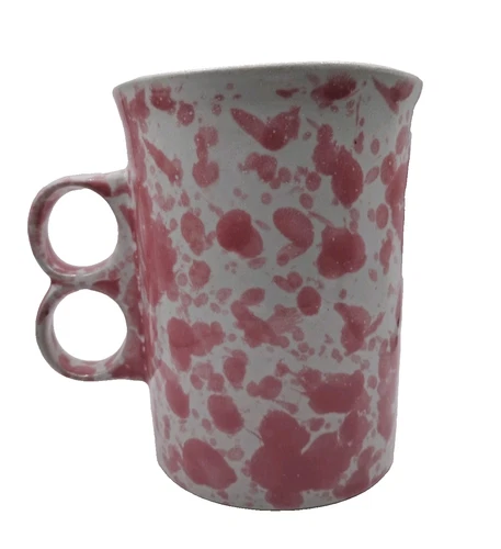 Bennington Potters Trigger Mug 1340 dg Agate Pink Gloss Glaze Coffee Mug Tea Cup