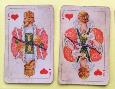 c. 1940 - JEU DE CARTES A JOUER ANCIEN LUXUS SKATKARTE