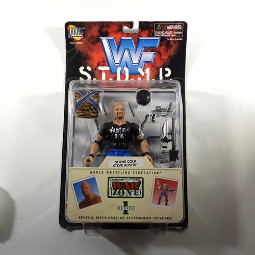 Lot of 3 1997 Stone Cold Steve Austin JAKKS Figures WWF Signature - Picture 2 of 11
