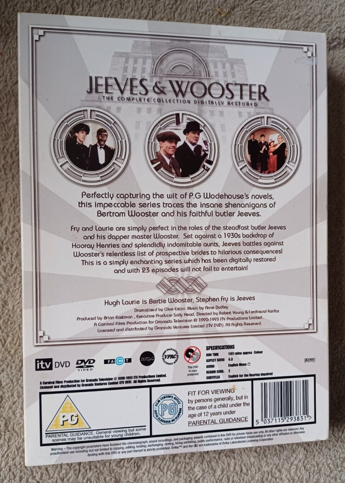 JEEVES AND WOOSTER the complete collection. Hugh Laurie. region 2 uk