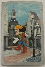 WD77 Swap Playing Cards 1  Japanese Nintendo Disney Mickey Mouse Cowboy 60’s