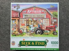 NEW SEALED Master Pieces 1000 Piece "Antiques for Sale" Jigsaw Puzzle
