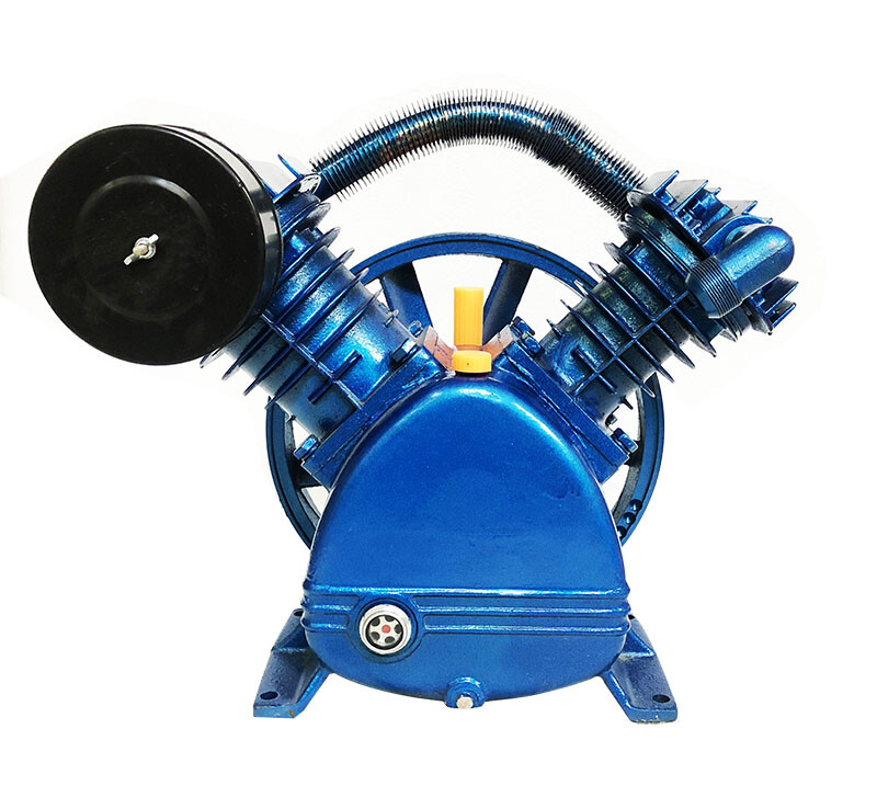 V Type Twin Cylinder Air Compressor Pump Head Double Stage