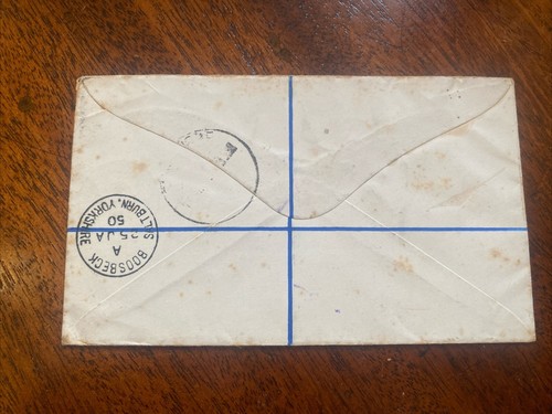 SARAWAK 1950 AIR MAIL Cover Stamps - 16th Jan 1950 - Postal Union Stamps - Picture 4 of 4