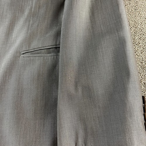Armani Collezioni Wool Silk Blend Sport Coat Blazer Brown Nailhead Sz 43R *Read* - Picture 5 of 17