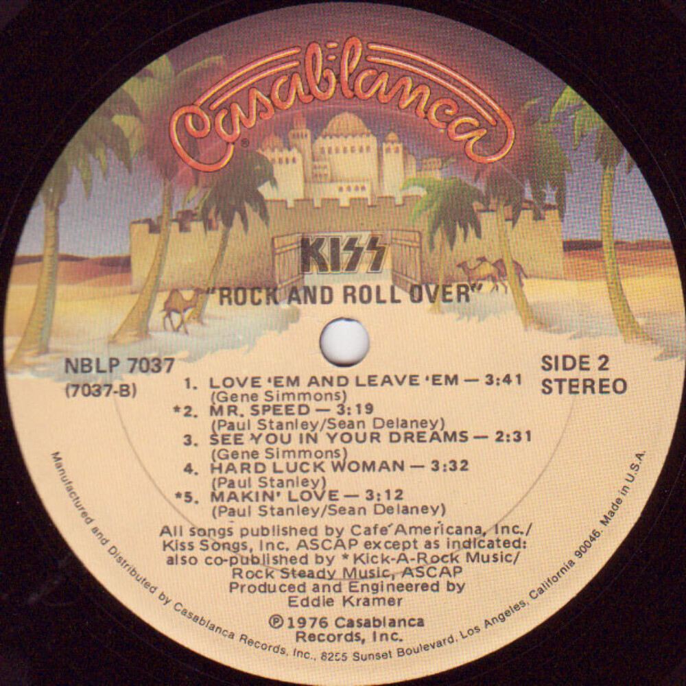 米LP Kiss Rock And Roll Over B002046801 Mercury, Casablanca, UMe /00260 Kiss - Rock And Roll Over - Casablanca - NBLP 7037 - LP