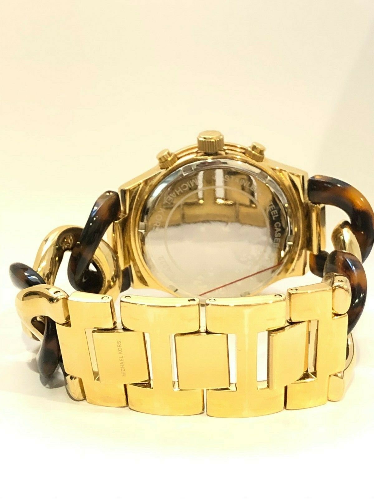 MICHAEL KORS LADIES MK4222 RUNWAY YELLOW GOLD STEEL CHAIN BRACELET