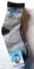 Sonic The Hedgehog Boys Crew Socks M Shoe Size 7.5-3.5 5 Pairs