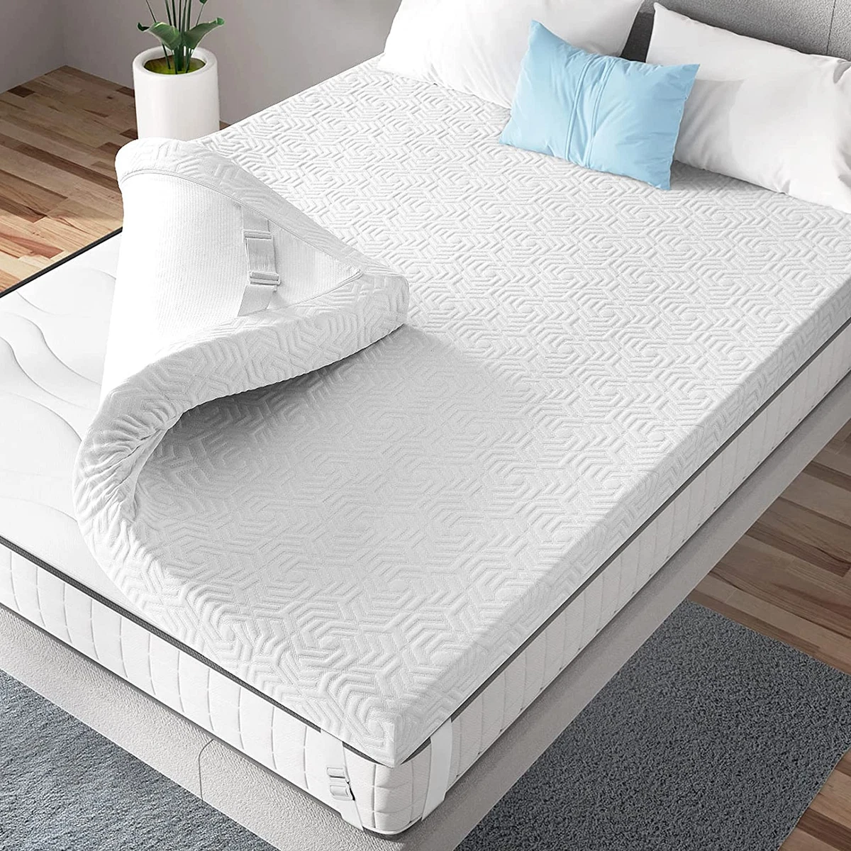 Hard mattress cheap pad