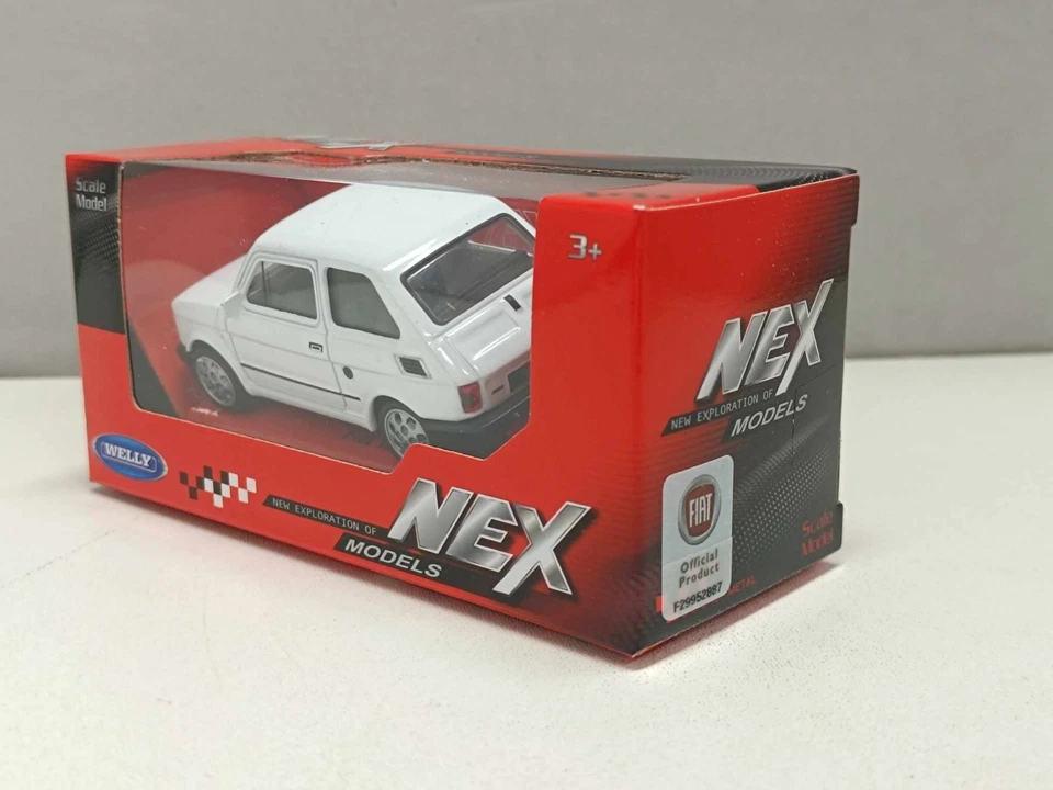 Fiat 126 - 1980 Bianco White Welly Nex 1:43 Modellino Auto Nuovo - Immagine 3 di 4