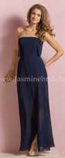 New Jasmine B2 B173060 Cayman Blue Bridesmaid Prom Party Dress Size 12