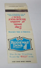 Matches Matchbook Cover Rodeway Inns of America Motel Hotel — photo 1