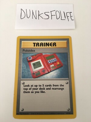 1999 Pokedex Trainer Pokemon Card Base Set Unlimited Very Rare Must See |  eBay