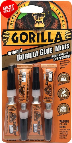 4-Pack Waterproof Polyurethane Glue Minis Indoor Outdoor Bonding Adhesive 4x3g