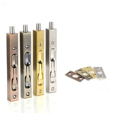 Stainless Steel Door Flush Bolt Concealed Lever Action Latch for Double Doors US