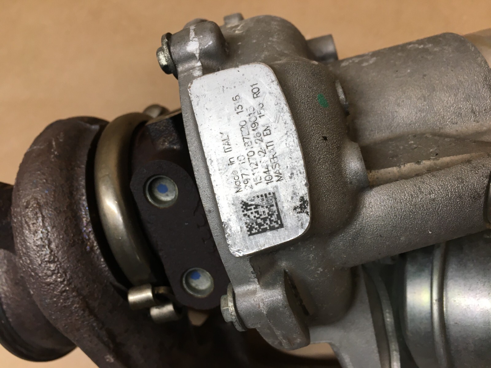 17-20 Maserati Levante Ghibli Quattroporte 3.0L V6 GAS Right turbocharger OEM