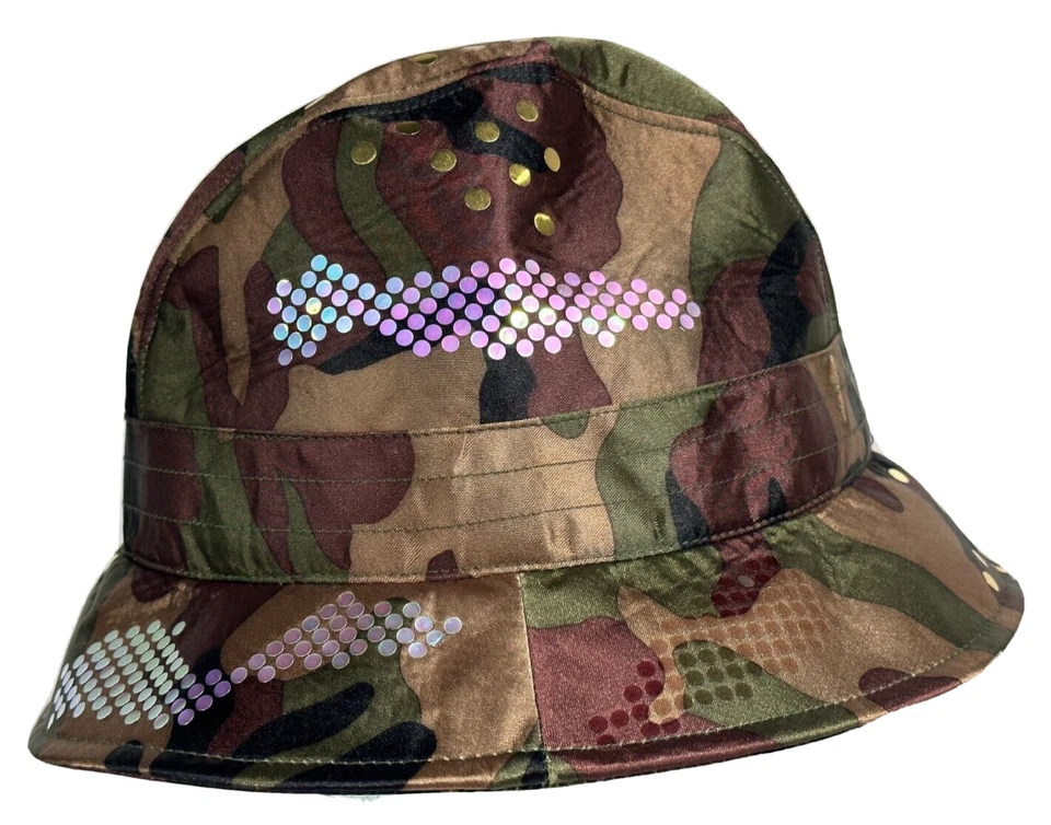 Kangol White By Hamish Morrow Digital Camouflage Camo Satin Trilby Hat NEW - Image 4 of 4