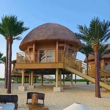 Straw Roof Thatch Artificial Palm Thatch Straw Roofing Panel