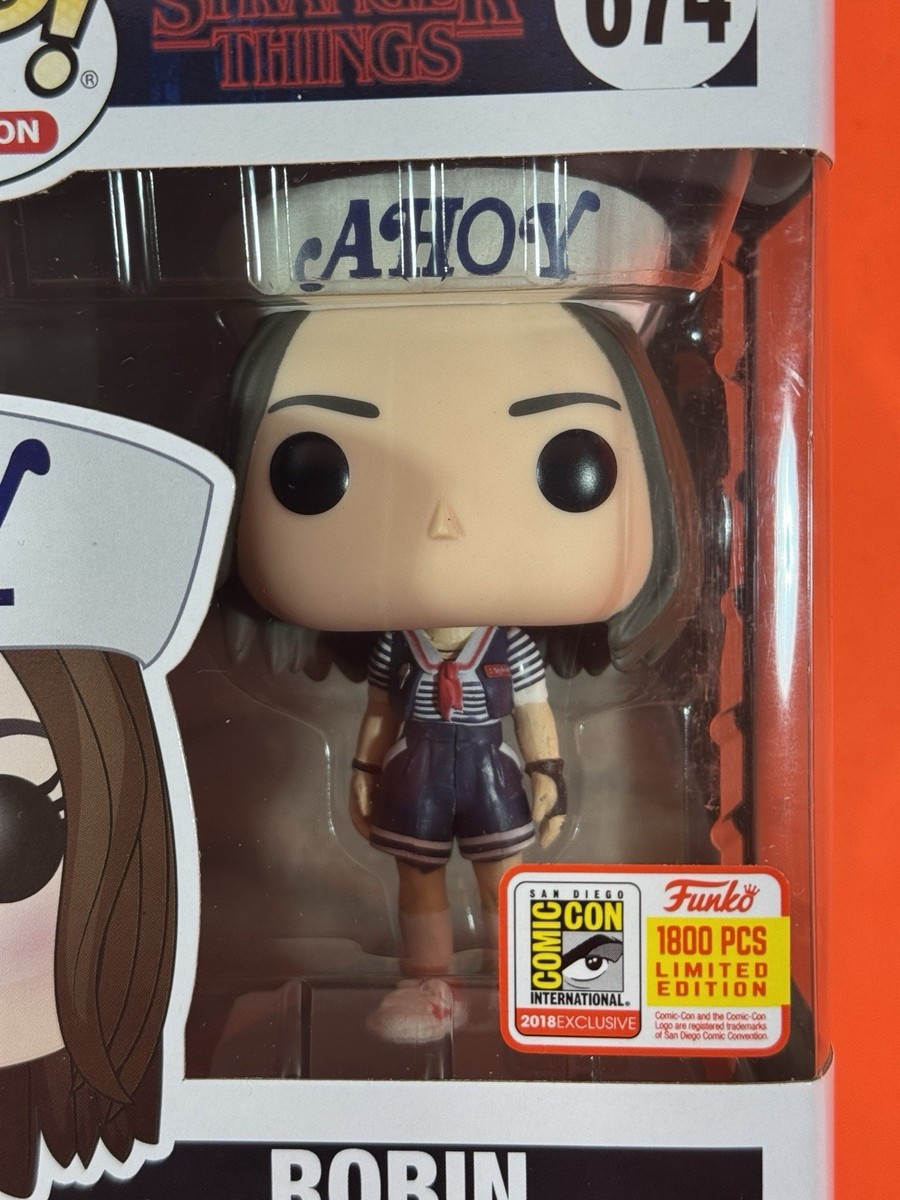 Funko Pop! Robin STRANGER THINGS #674 SDCC 2018 EX. 1800 Pcs