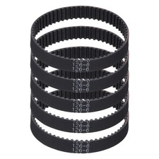 5pcs 126mm GT-2 Timing Belt 6mm Width 2mm Pitch 3D Printing Closed Loop Black