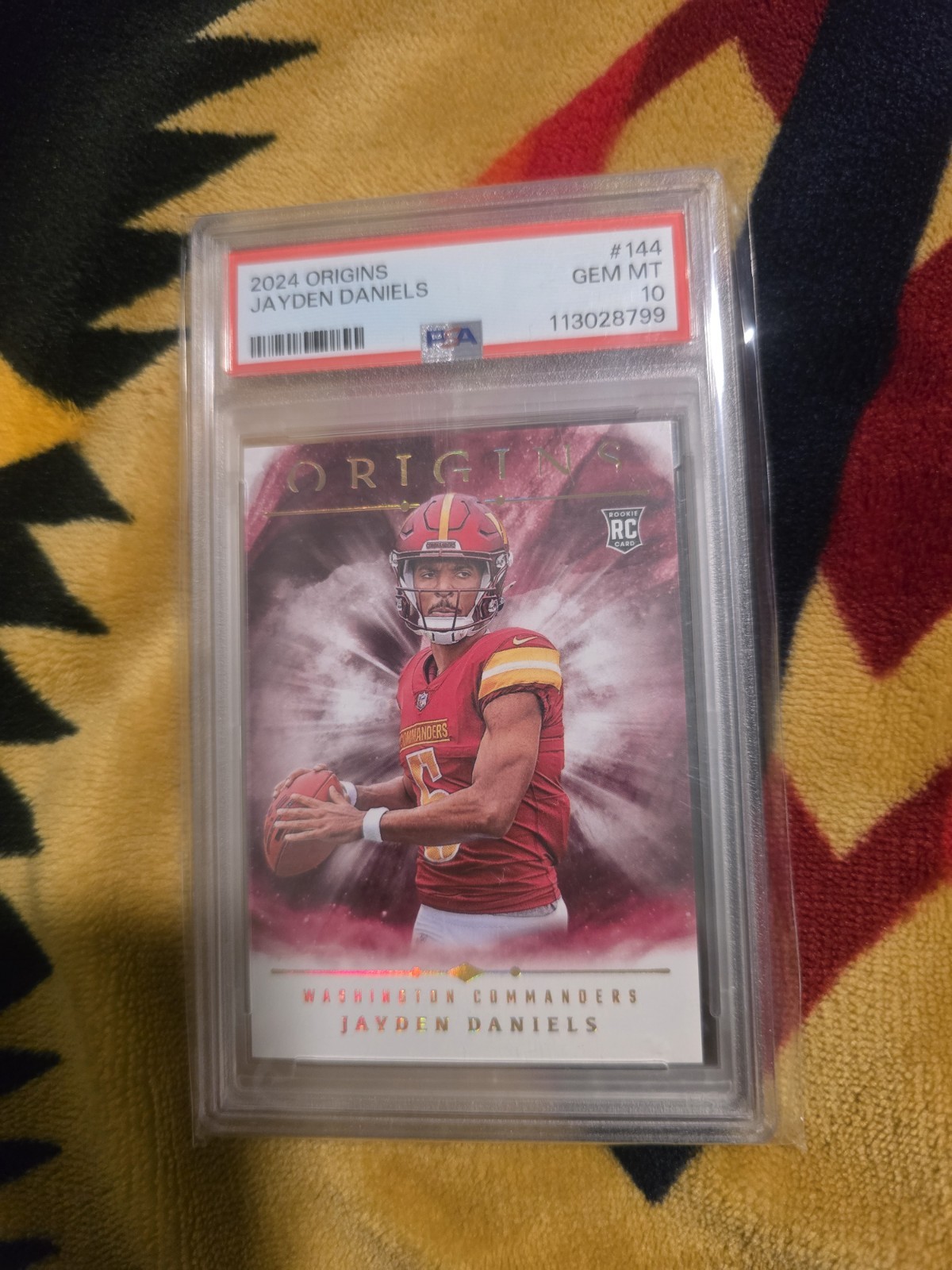2024 Panini Origins - Rookies Jayden Daniels #144 (RC) PSA 10