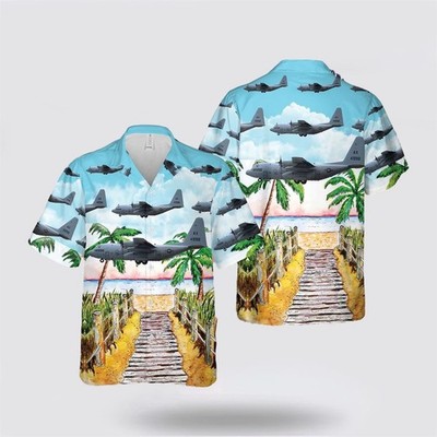 US Navy Lockheed C 130T Hercules Hawaiian Shirt 8211 Gifts For Navy Soldiers