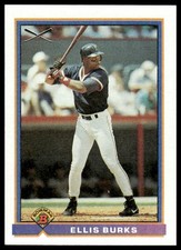 Ellis Burks SILVER SLUGGER 1991 Bowman #373 Boston Red Sox