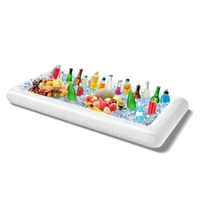 Inflatable Ice Serving Buffet Bar With Drain Plug Bbq Picnic Pool Party Supplies