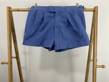 VTG 80s Adidas Men's Tennis Trefoil Blue Retro Shorts Shorts Size 32