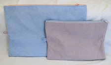Baggu Go Bag Pastel Colorblock 2 Piece Zip Pouch Set Recycled Nylon Never Used