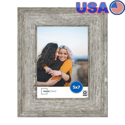 Rustic Gray Tabletop Picture Frame Horizontal Vertical Display Home Decor New