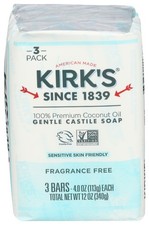 Pack of 11 Kirks Soap Bar 3 Pack Fragrance Free Bar Soap 12 Oz