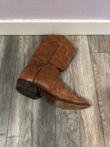 Stivali western cowboy Tony Lama 5084 da uomo taglia 11,5 D in pelle marrone - Foto 7 di 14