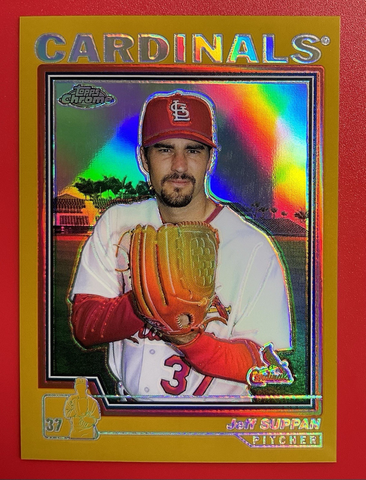 2004 Topps Chrome #265 Jeff Suppan Gold Refractor Cardinals