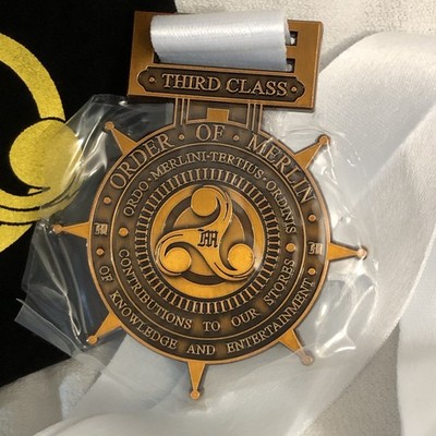 Wizarding Trunk Harry Potter Order of Merlin 3rd Class Medallion Wizard Award