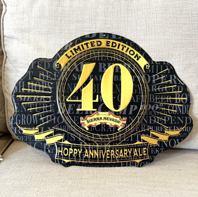 Sierra Nevada LIMITED EDITION BEER Sign Tin Tacker Bar Sign Metal 16''X12'' BAR