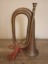 Vintage Military/Scout/Cavalry Copper & Brass Bugle horn Instrument Revely Call